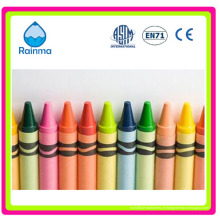 Crayons de cire colorés à la qualité et à la surveillance sociale en vrac / emballés 4/6/8/12/15/16/24/36/48/64